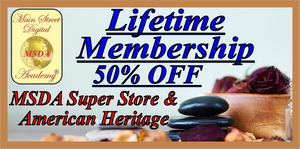 Lifetime Membership to the MSDA Super Store & American Heritage- 50% Discount on all Products Lifetime Membership to the MSDA Super Store & American Heritage- 50% Discount on all Products
