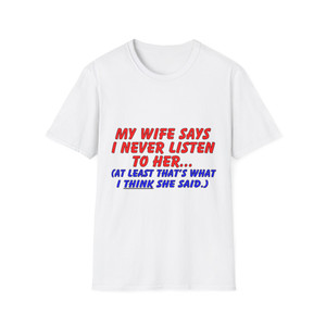Funny Quote T-Shirt, Ideal Gift for Husbands, Casual Wear, Anniversary Gift, Father's Day, Birthday Present Funny Quote T-Shirt, Ideal Gift for Husbands, Casual Wear, Anniversary Gift, Father's Day, Birthday Present