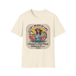 Funny Fishing T-Shirt, I Found a Girl That Likes to F..., Unisex Apparel, Gift for Anglers, Casual Tee for Fishing Enthusiasts Funny Fishing T-Shirt, I Found a Girl That Likes to F..., Unisex Apparel, Gift for Anglers, Casual Tee for Fishing Enthusiasts