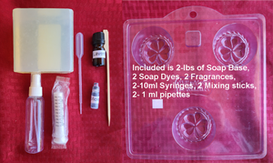 Bar Soap Making Kit For Kids With 2 lb of Soap- Makes up to 10 Bars of Soap! You Get 2 of Almost Everything! Bar Soap Making Kit For Kids With 2 lb of Soap- Makes up to 10 Bars of Soap! You Get 2 of Almost Everything!