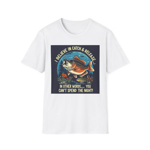 Catch & Release Fishing T-Shirt, Unisex Tee for Anglers, Fishing Humor Top, Gift for Dad, Outdoor Adventure Shirt