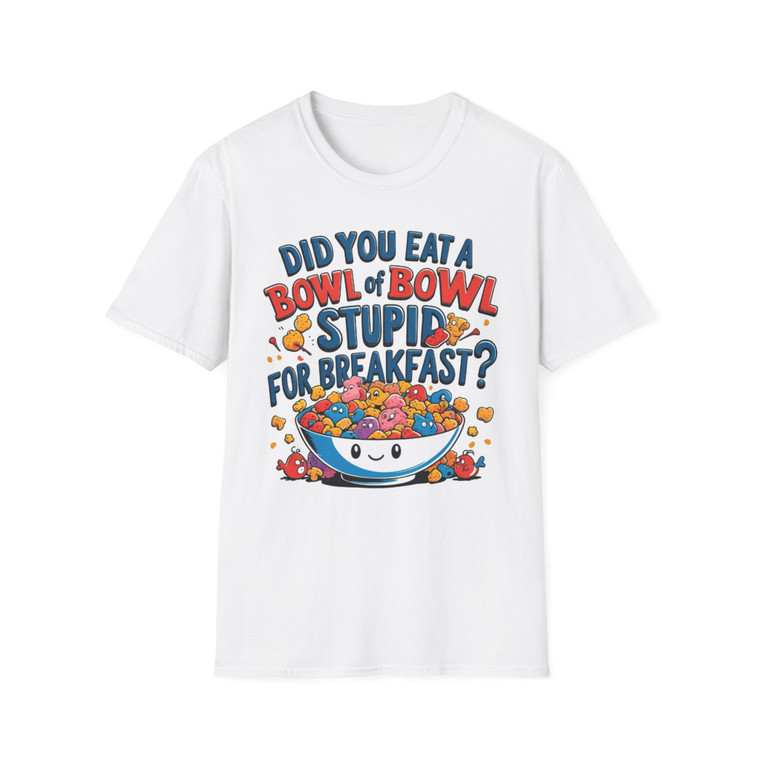 Funny Breakfast T-Shirt, Humor Shirt, Gift for Food Lovers, Cute Graphic Tee, Casual Wear, Unique Present