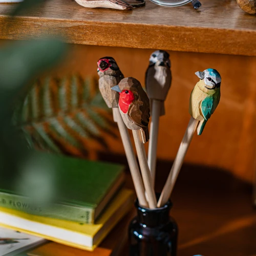 Wooden British Birds Pencil Assorted