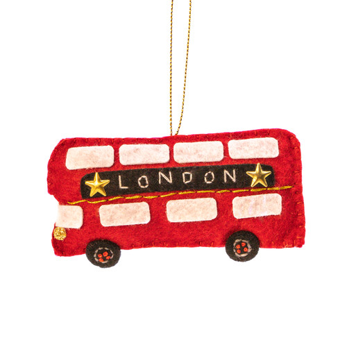 London Flat Felt Hanging Decorations - Set of 3