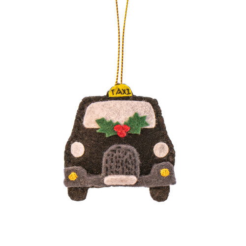 London Flat Felt Hanging Decorations - Set of 3