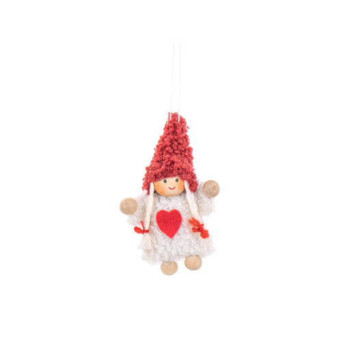 Nordic Girl Felt Decorations - Assorted