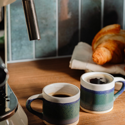 Marlowe Espresso Mugs - Set of 2 - Blue