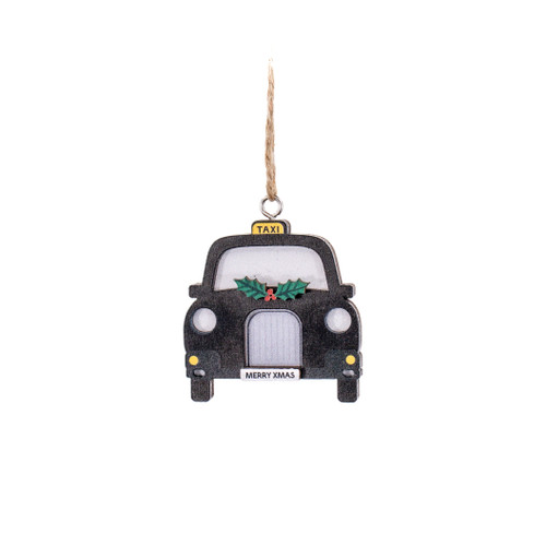 London Flat Wooden Decorations - set of 3