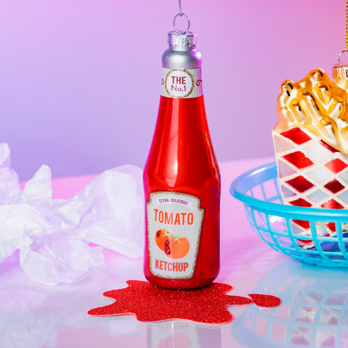 Ketchup Bottle Shaped Bauble