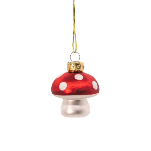 Small Mushroom Shaped Bauble - Set of 4