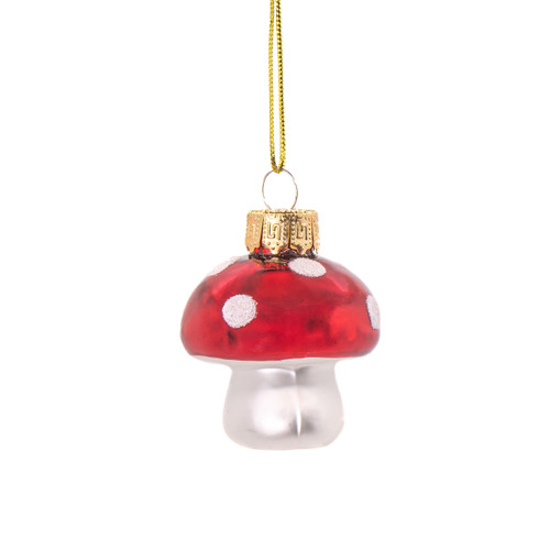 Small Mushroom Shaped Bauble - Set of 4