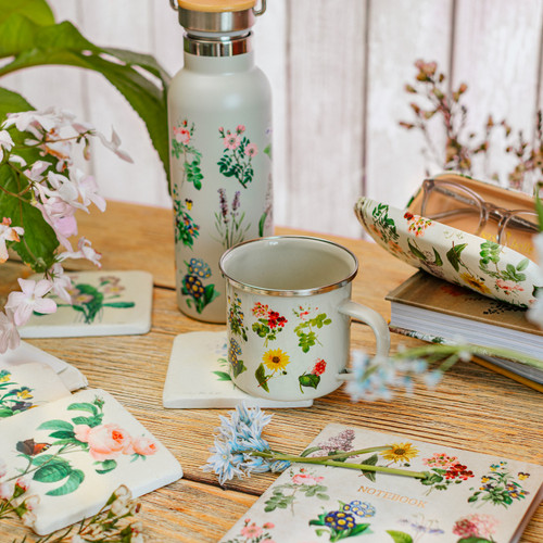 Vintage Flowers Glasses Case