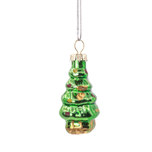 Santa & Trees Mini Shaped Baubles -  Set of 6