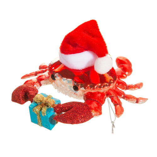 Festive Crab Shaped Bauble