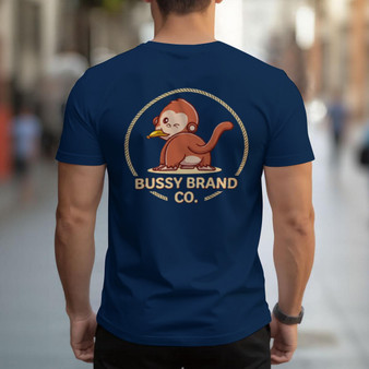 Iconic Bussy Brand Logo Men's T-shirt | Birdseye Bussy Brand Co