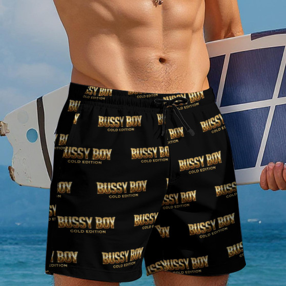 BUSSY BOY SWIM TRUNKS -Men's Beach Shorts