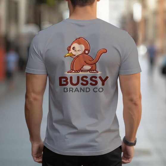 Iconic Limited Edition Bussy Brand Logo Men's T-shirt | Birdseye NSSM3
