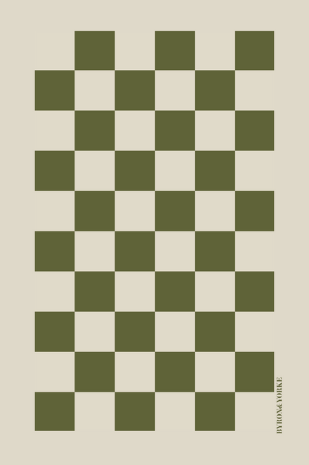 Giftboxed Microfibre Tea Towel Green Checker