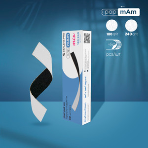 Disposable double-sided files papmAm Mix on soft foam layer EXPERT 20 180/240 grit (25 pcs)