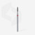 Diamond nail drill bit flame red EXPERT head diameter 2,1 mm / working part 8 mm