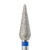 Kmiz diamond blue  pear shaped nail bit  4mm