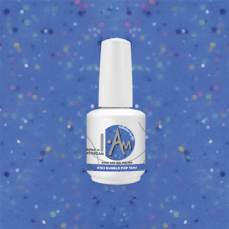 I.Am By BO. Gel Polish –  #183 – Bubble Pop 15ml.