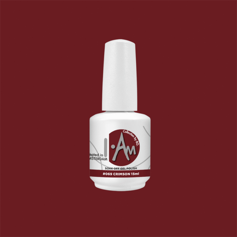 I.Am by BO. Soak Off Gel Polish #069 Crimson 15ml