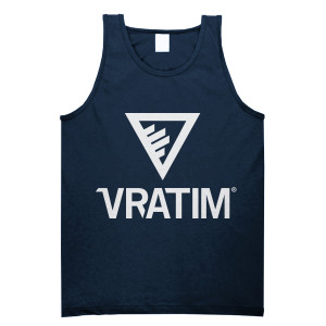 The Vratim Logo Tank - Navy The Vratim Logo Tank - Navy