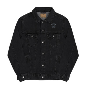 Vratim Skull & Cross Sticks Denim Jacket - front Vratim Skull & Cross Sticks Denim Jacket - front