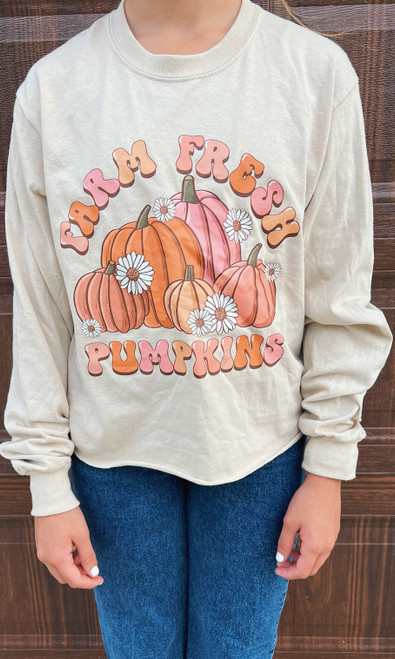Pumpkin Long Sleeve Unisex Tee
