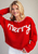 Merry Contrast Whipstitch Sweater