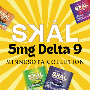 SKAL Minnesta Collection contains 5mg Delta-9. SKAL Minnesta Collection contains 5mg Delta-9.