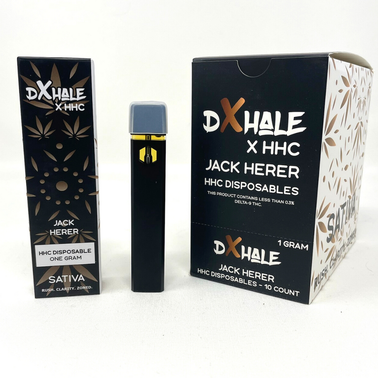 DXHALE HHC Disposable with box packaging