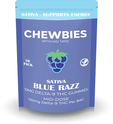 Chewbies | MID DOSE 10mg Delta-9 THC (10 ct. bag) |Wholesale