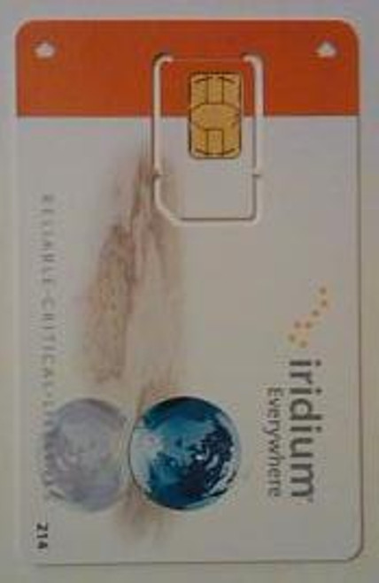 Iridium Prepaid 200 Minute World Wide SIM Card with 180 day expiration