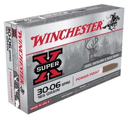 Winchester .30-06 Springfield Super-X Power-Point Pointed Soft Point 165 Grain 20/Box