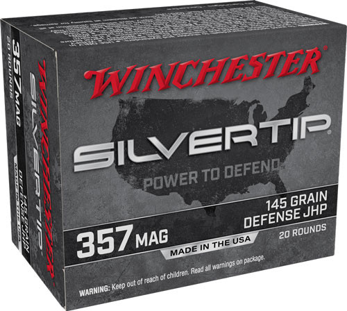Winchester .357 Magnum Silvertip Silvertip Jacket Hollow Point 145 Grain 20/Box
