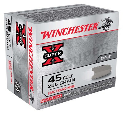 Winchester .45 Long Colt Super X Lead Round Nose 255 Grain 20/Box