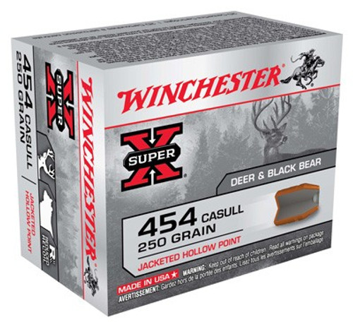 Winchester .454 Casull SUPER-X Jacketed Hollow Point 250 Grain 20/Box