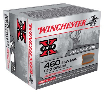 Winchester .460 S&W Mag Super X Jacketed Hollow Point 250 Grain 20/Box