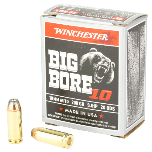 Winchester 10mm Auto Big Bore Semi Jacketed Hollow Point 200 Grain 20/Box