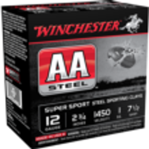 Winchester 12 Gauge AA Supersport Sporting Clay Steel #7.5 1 oz 2.75 in 25/Box