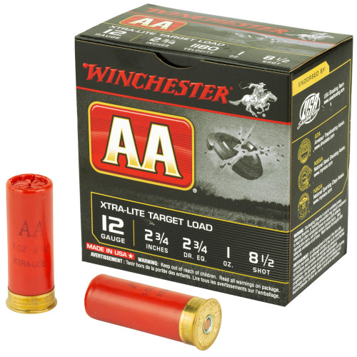Winchester 12 Gauge AA Target Xtra-Lite #8.5 1 oz 2.75 in 25/Box