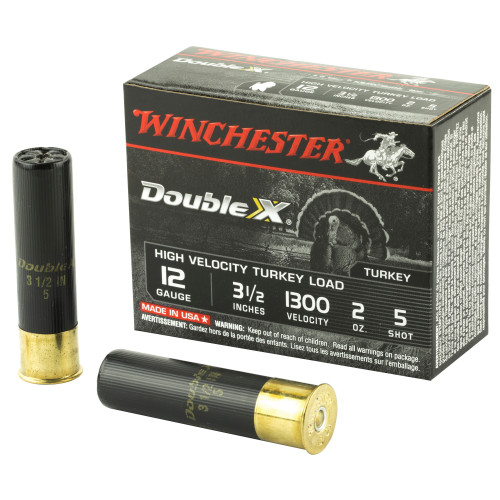 Winchester 12 Gauge Double X High Velocity Turkey #5 2 oz 3.5 in 10/Box
