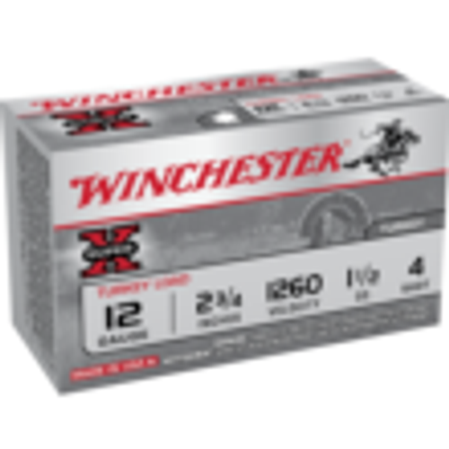 Winchester 12 Gauge Super X Magnum Turkey #4 1-1/2 oz 2.75 in 10/Box