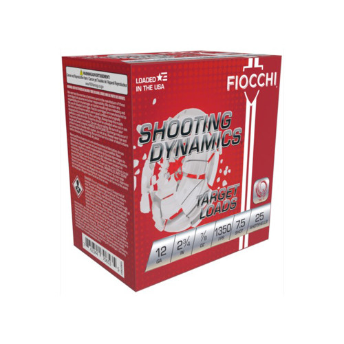 Fiocchi 12 Gauge Shooting Dynamics #7.5 7/8 oz 2.75 in 25/Box [Item 5838]