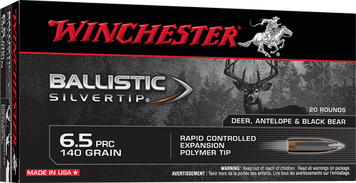 Winchester 6.5 PRC Ballistic Silvertip Bonded Rapid Expansion PHP 140 Grain 20/Box