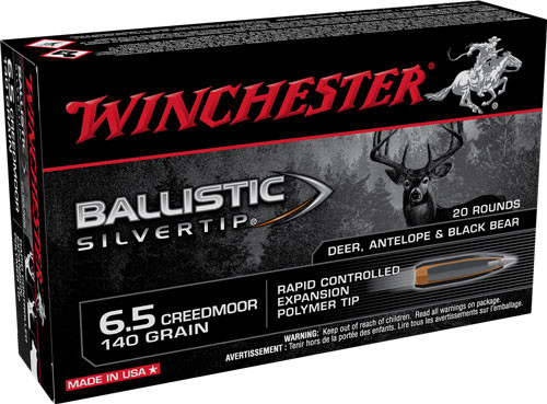 Winchester 6.5mm Creedmoor Ballistic Silvertip Rapid Controlled Expansion Polymer Tip 140 Grain 20/Box