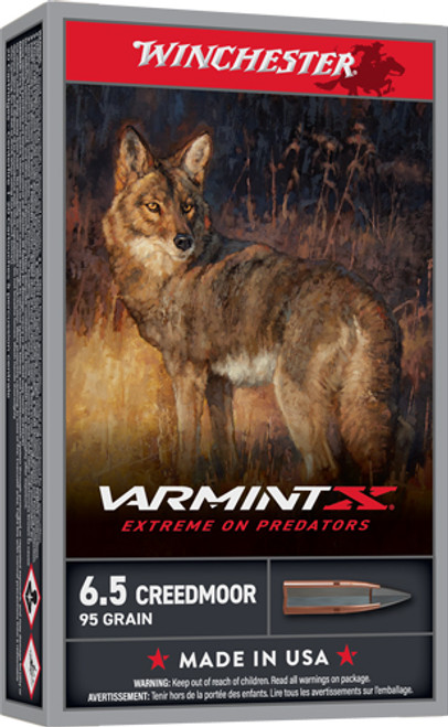 Winchester 6.5mm Creedmoor Varmint X Polymer Tip 95 Grain 20/Box