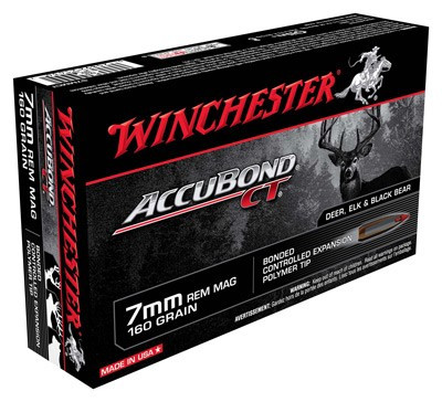 Winchester 7mm Remington Mag AccuBond CT Polymer Tip 160 Grain 20/Box